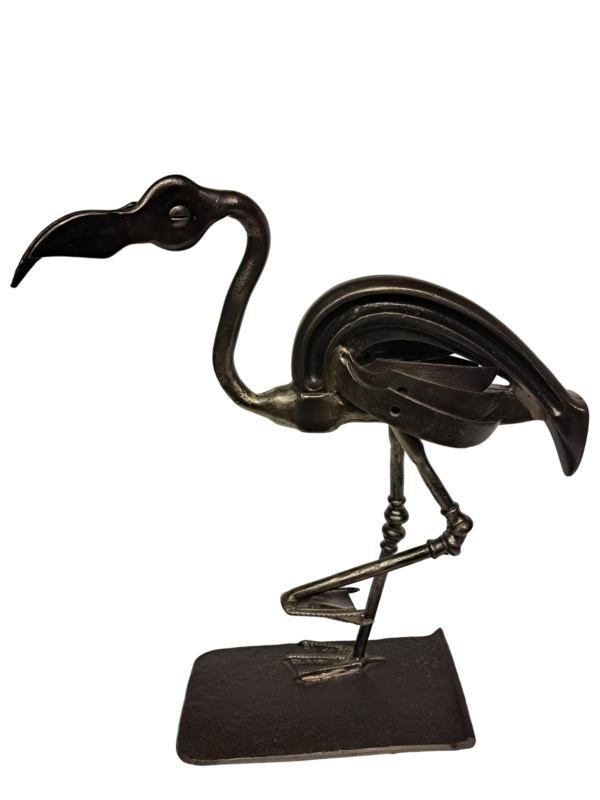 Sculpture de flamant rose